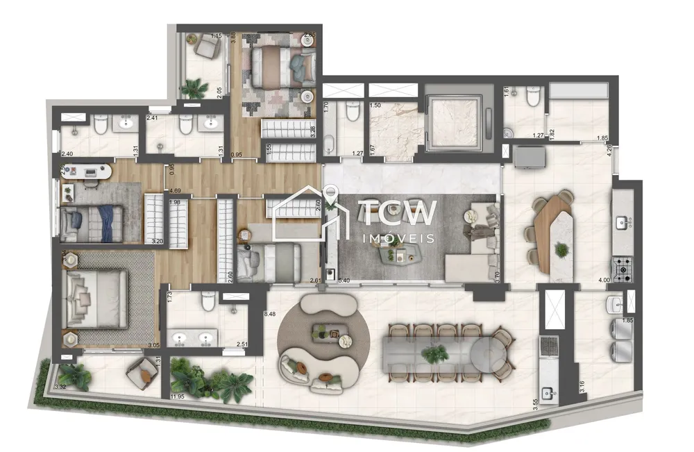 Apartamento, 4 quartos, 187 m² - Foto 11