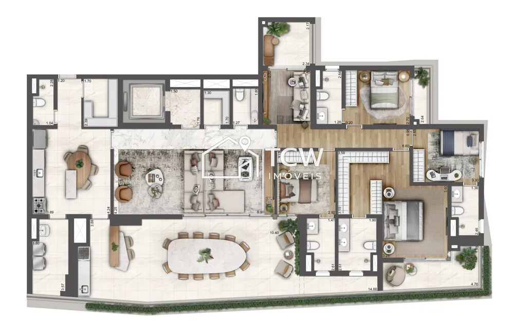 Apartamento, 4 quartos, 187 m² - Foto 12
