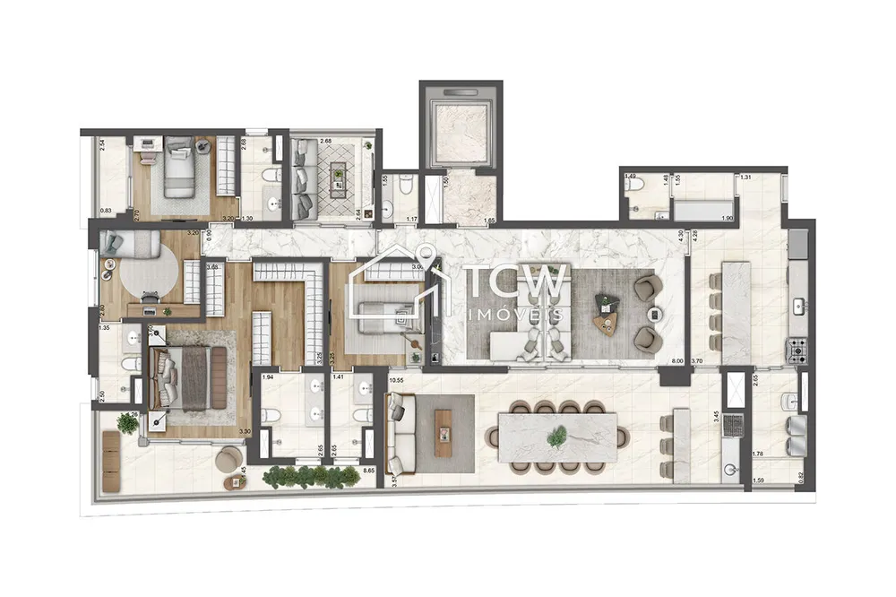 Apartamento, 4 quartos, 234 m² - Foto 2