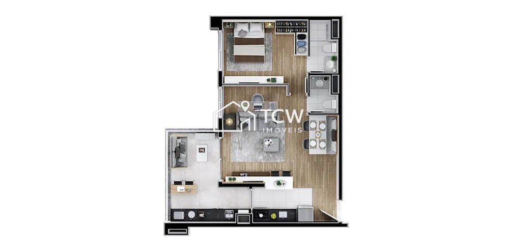 Apartamento, 2 quartos, 64 m² - Foto 3