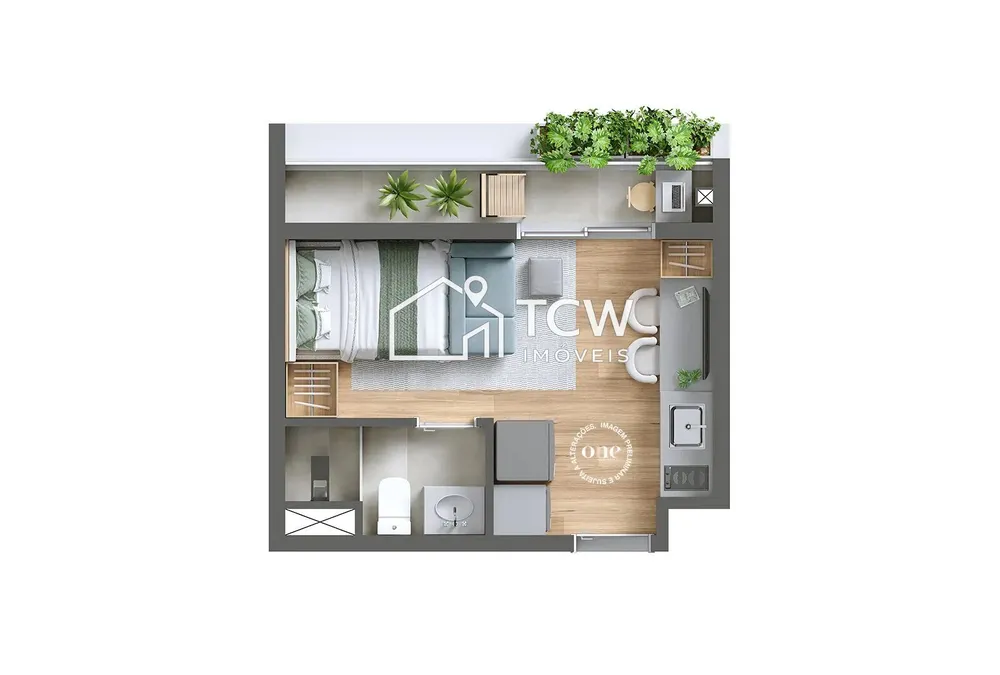 Apartamento, 1 quarto, 20 m² - Foto 10