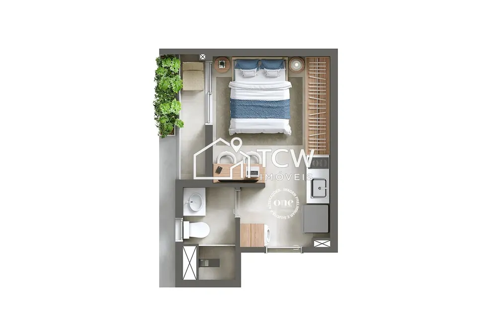 Apartamento, 1 quarto, 20 m² - Foto 11