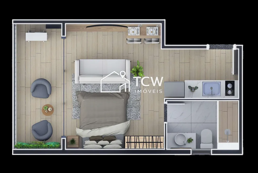Apartamento, 1 quarto, 24 m² - Foto 7