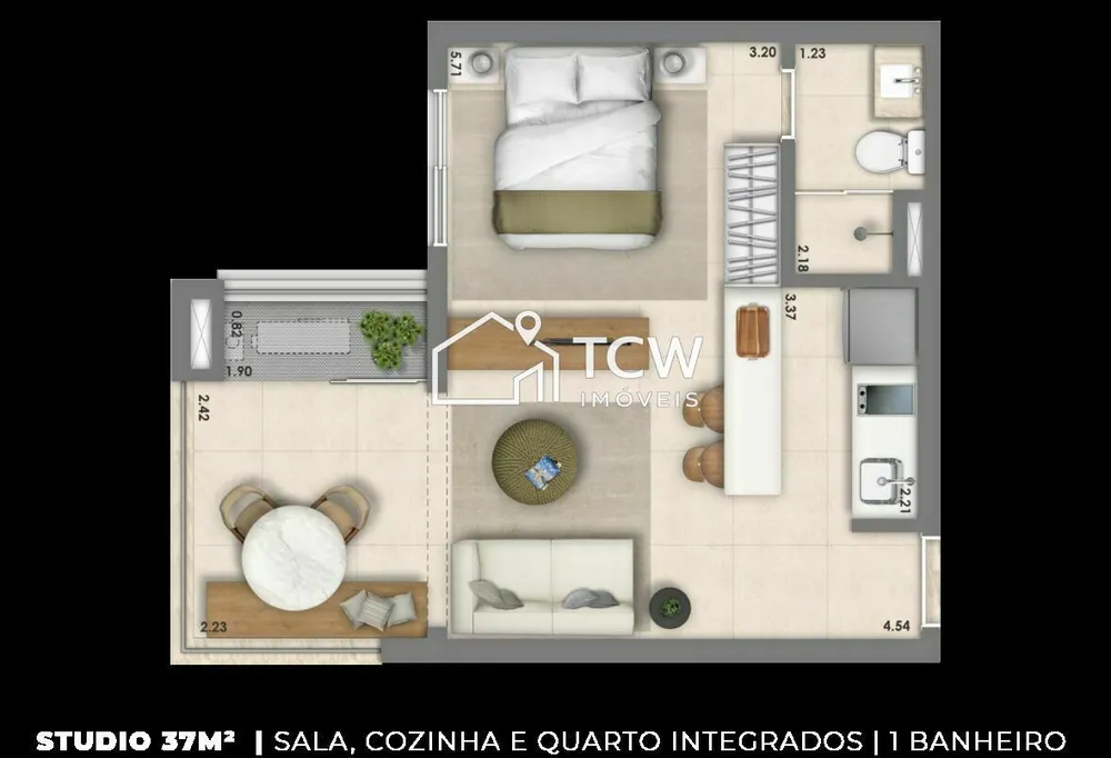Apartamento, 2 quartos, 61 m² - Foto 7