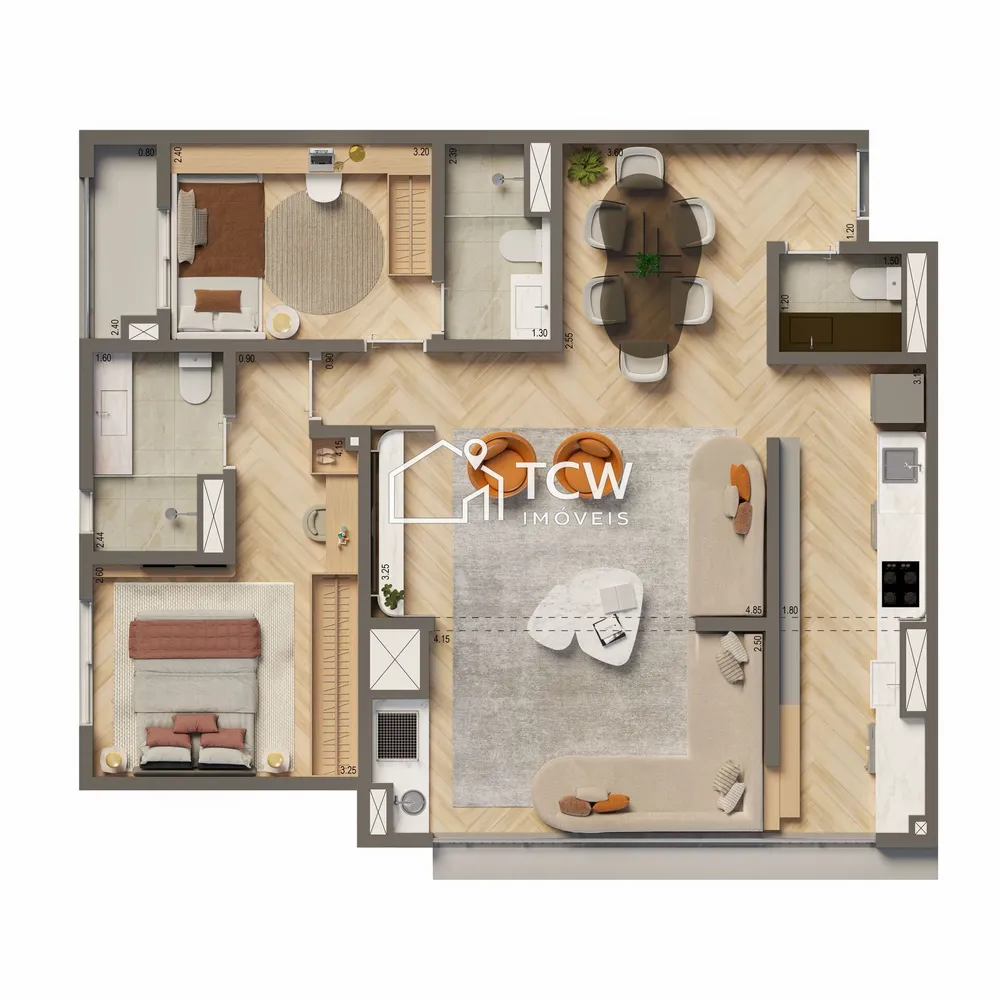 Apartamento, 2 quartos, 74 m² - Foto 12