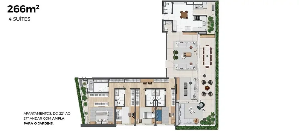 Apartamento, 4 quartos, 268 m² - Foto 4