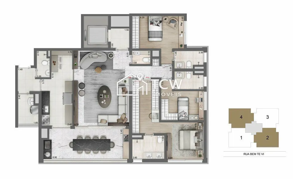 Apartamento, 3 quartos, 149 m² - Foto 12