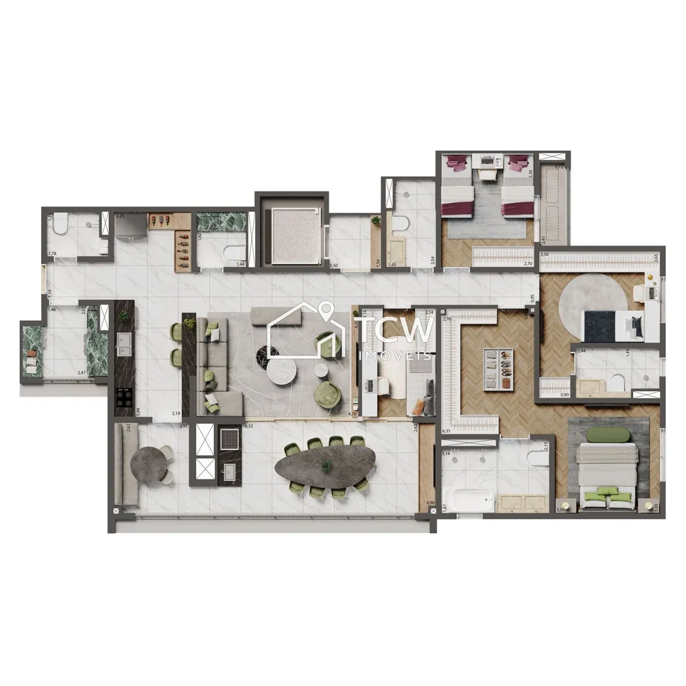 Apartamento, 3 quartos, 137 m² - Foto 7