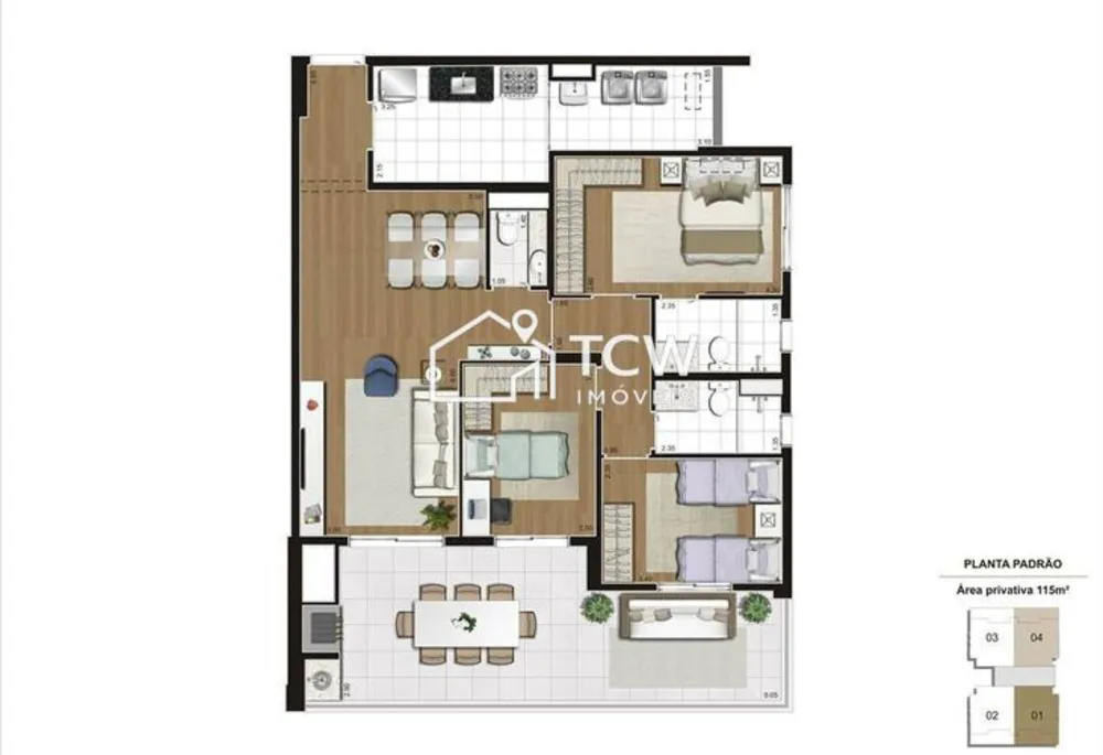 Apartamento, 2 quartos, 115 m² - Foto 12