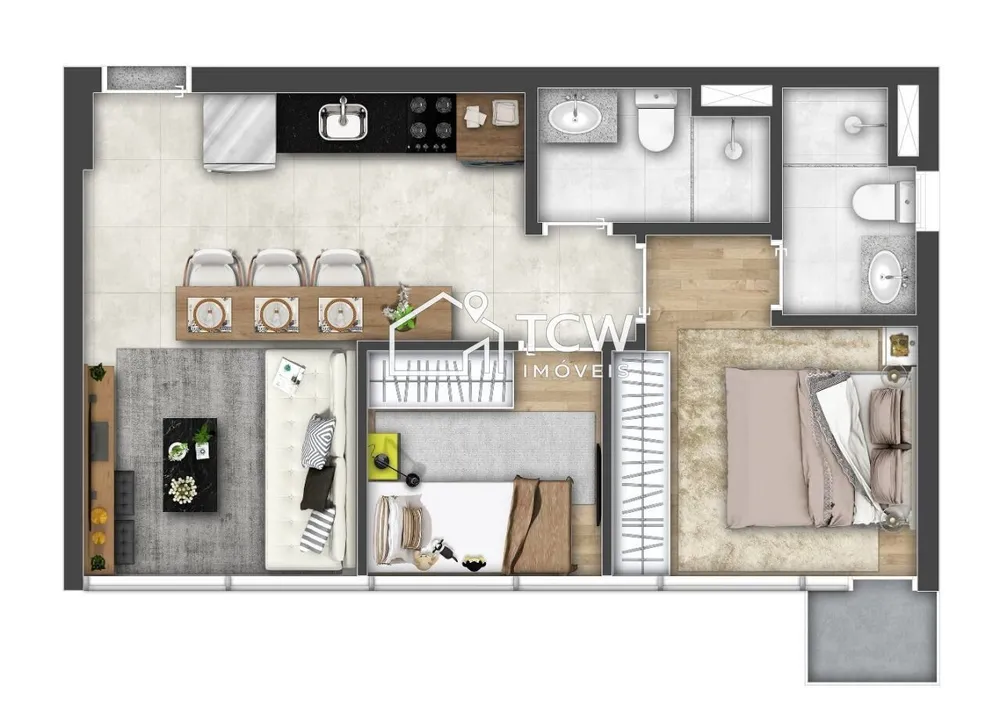 Apartamento, 1 quarto - Foto 8