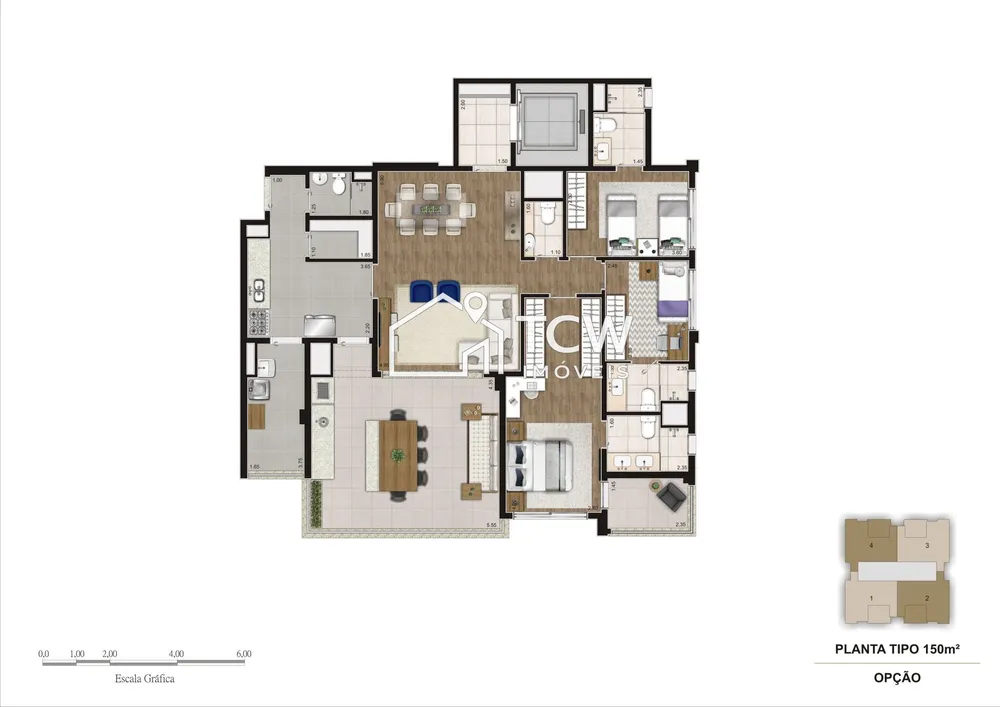 Apartamento, 3 quartos, 147 m² - Foto 12