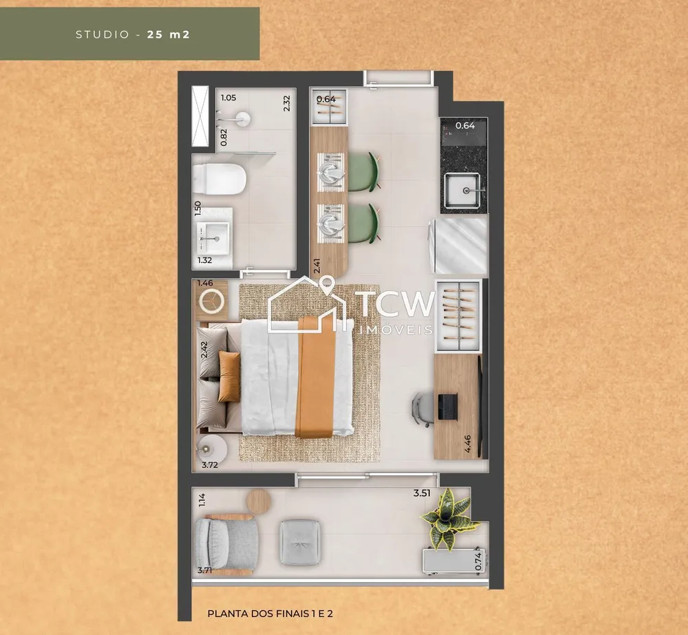 Apartamento, 1 quarto, 34 m² - Foto 6