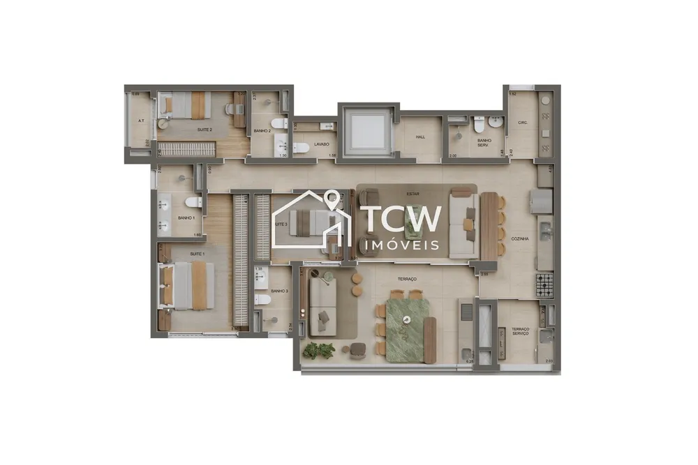 Apartamento, 106 m² - Foto 1