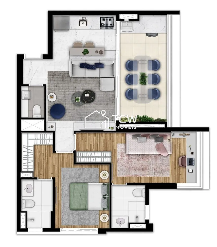Apartamento, 2 quartos, 75 m² - Foto 6