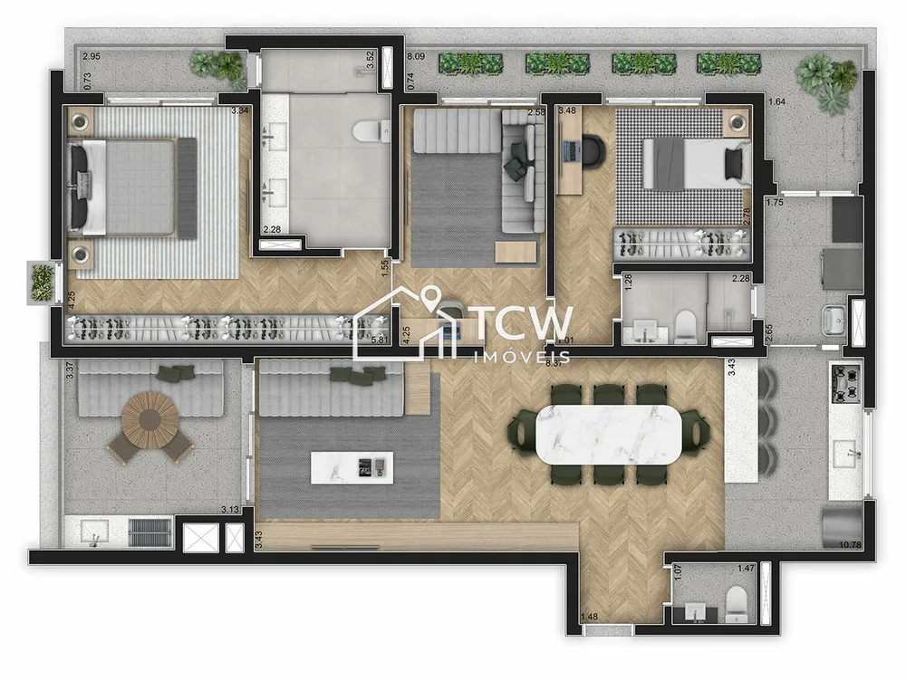 Apartamento, 2 quartos, 128 m² - Foto 7