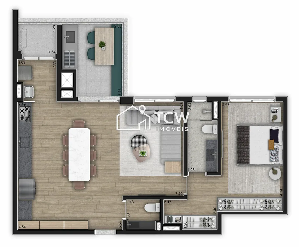 Apartamento, 2 quartos, 128 m² - Foto 15