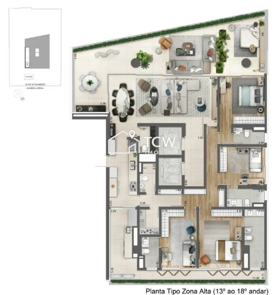 Apartamento, 4 quartos, 263 m² - Foto 11