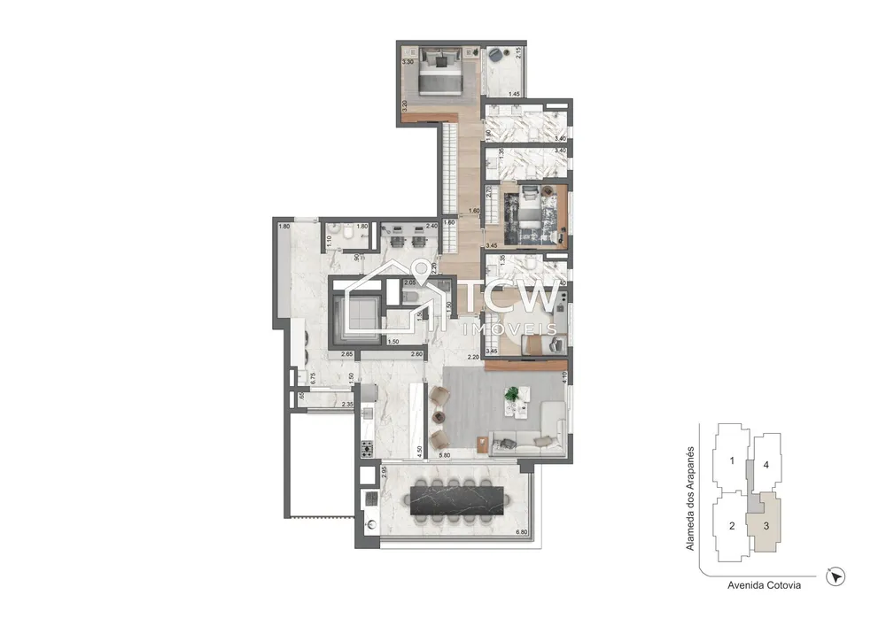 Apartamento, 3 quartos, 174 m² - Foto 12