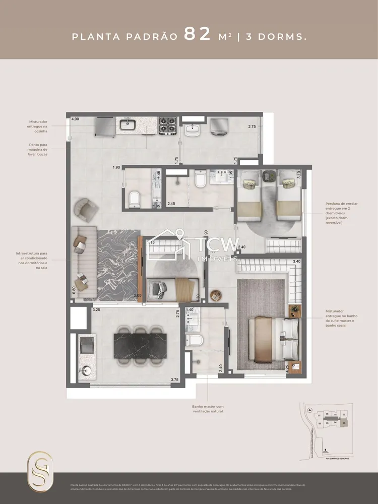 Apartamento, 3 quartos, 89 m² - Foto 7