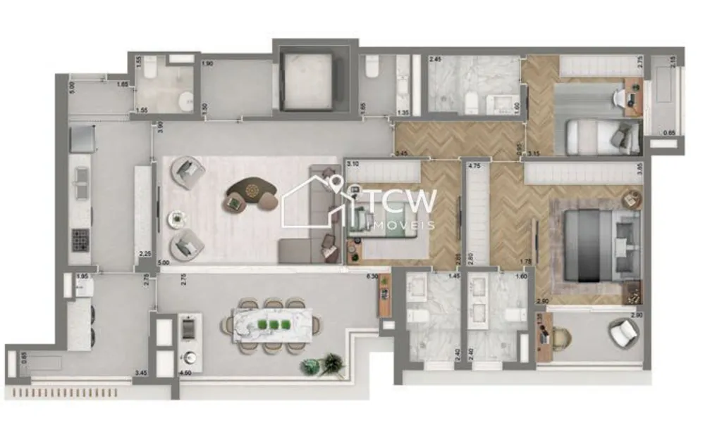 Apartamento, 3 quartos, 139 m² - Foto 11