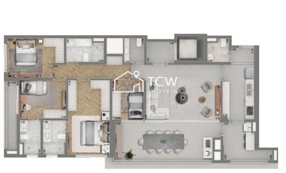 Apartamento, 3 quartos, 139 m² - Foto 12