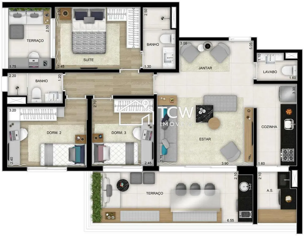 Apartamento, 3 quartos, 91 m² - Foto 12