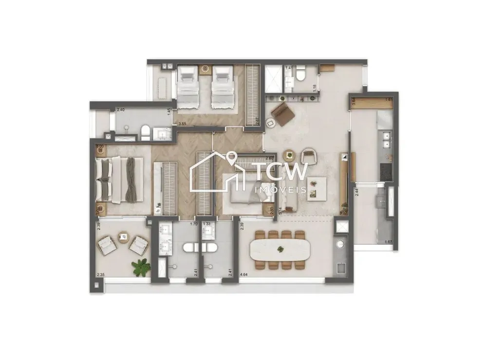 Apartamento, 3 quartos, 114 m² - Foto 11