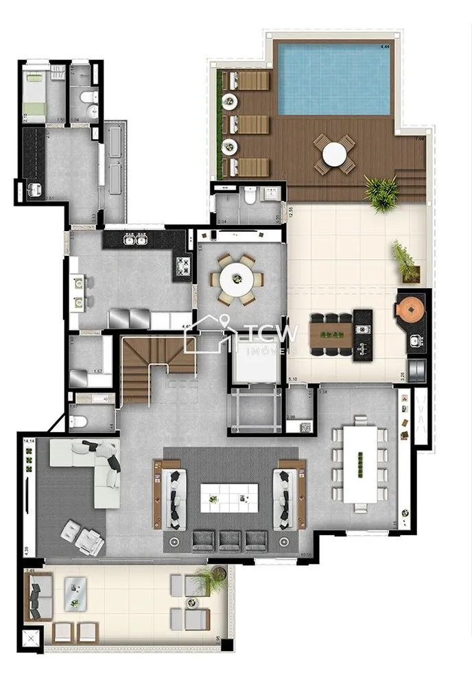 Cobertura, 4 quartos, 454 m² - Foto 1