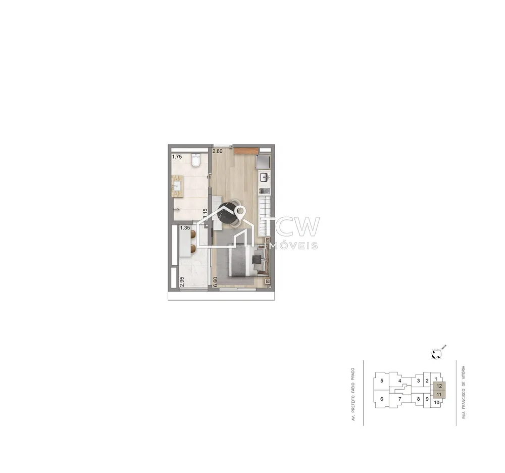 Apartamento, 2 quartos, 82 m² - Foto 11