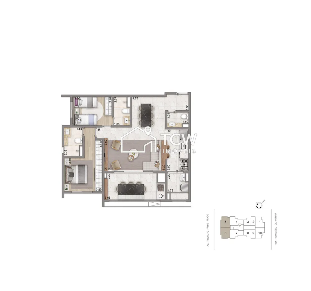 Apartamento, 2 quartos, 82 m² - Foto 10