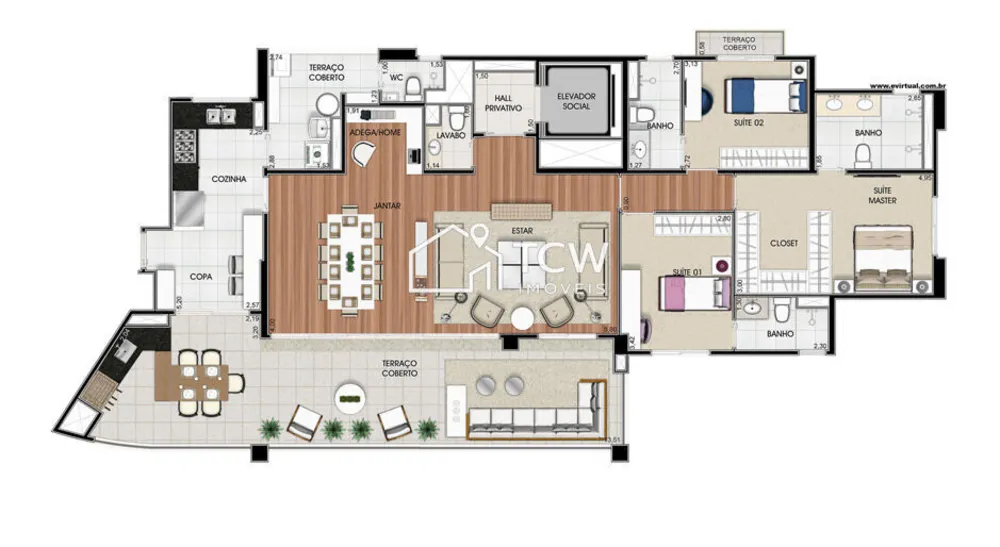 Apartamento, 3 quartos, 171 m² - Foto 12