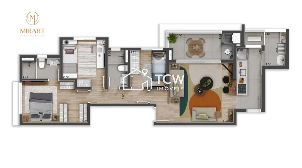 Apartamento, 3 quartos, 81 m² - Foto 1