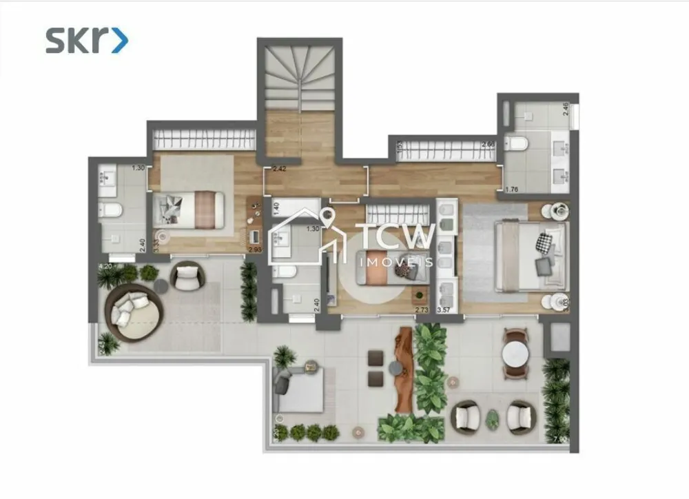 Cobertura, 3 quartos, 252 m² - Foto 8