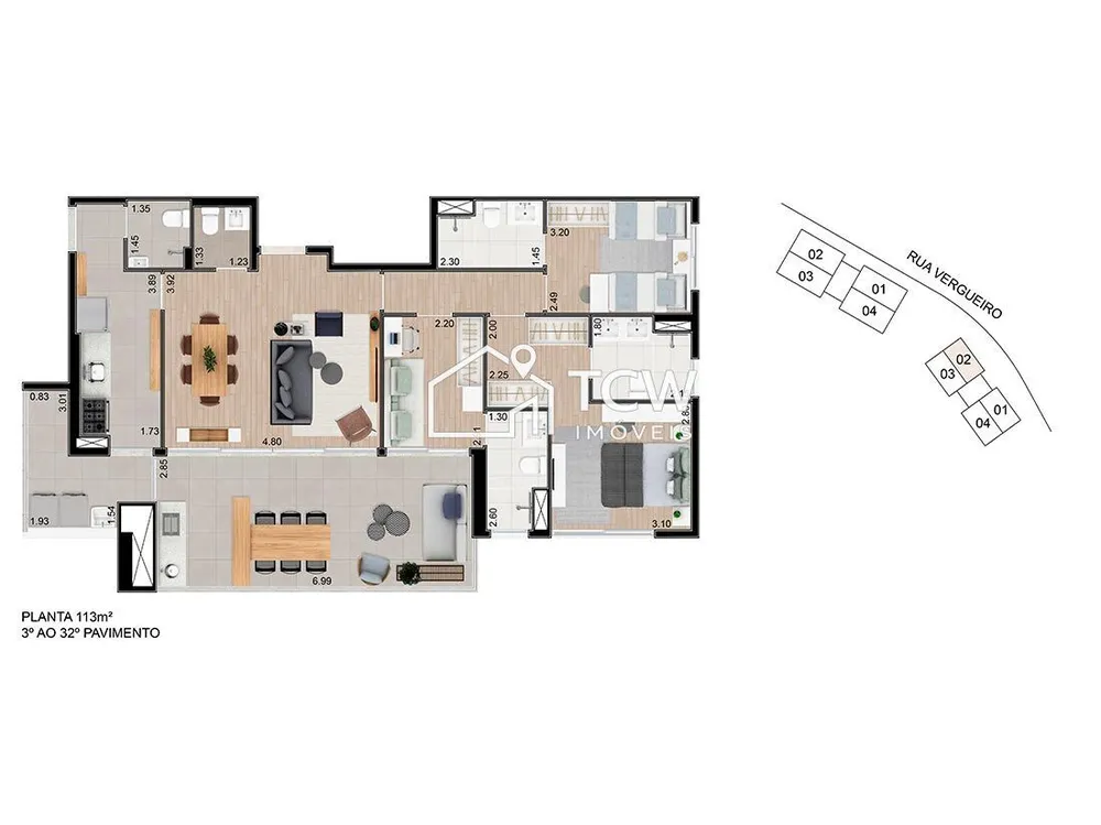 Apartamento, 3 quartos, 115 m² - Foto 2