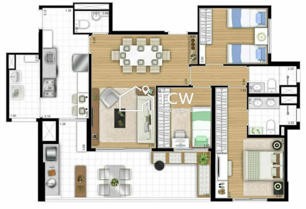 Apartamento, 2 quartos, 74 m² - Foto 1