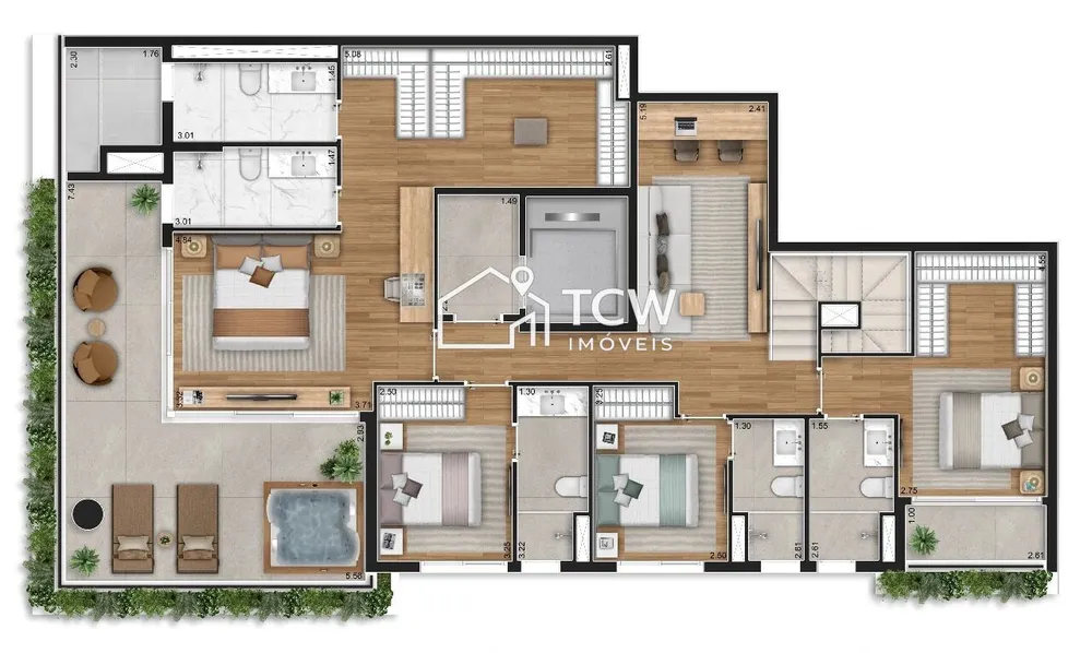 Apartamento, 3 quartos, 244 m² - Foto 1