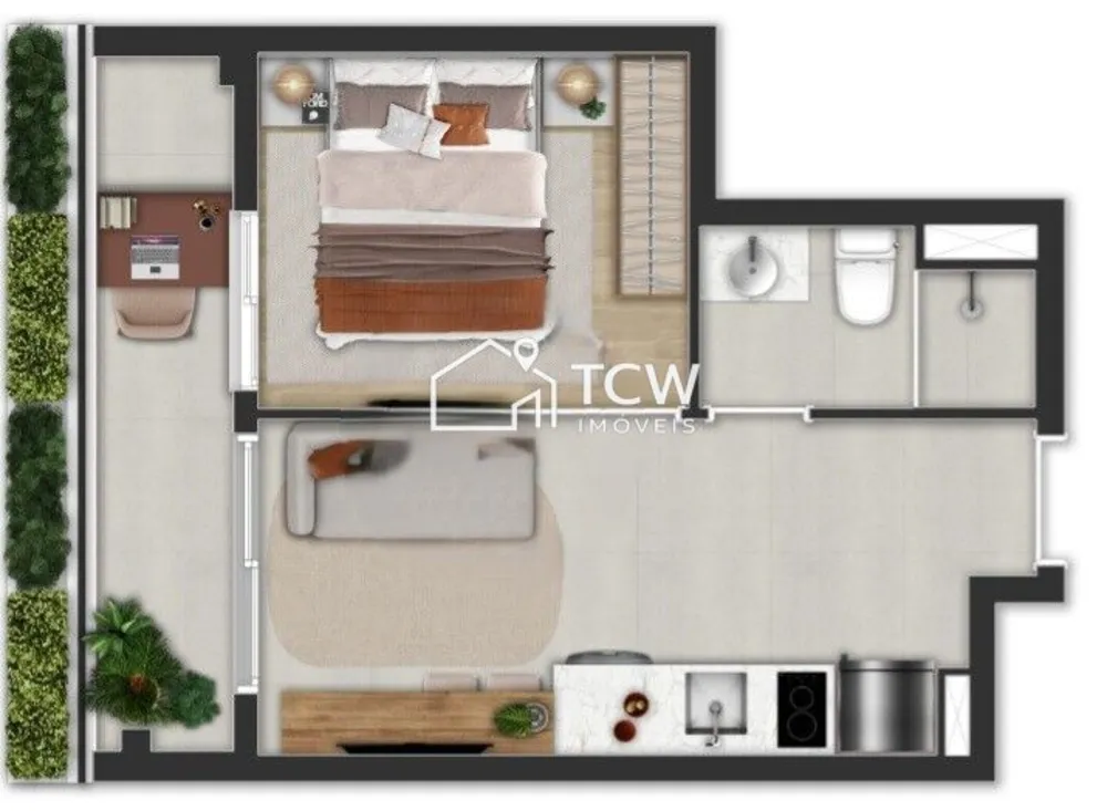 Apartamento, 1 quarto, 25 m² - Foto 5