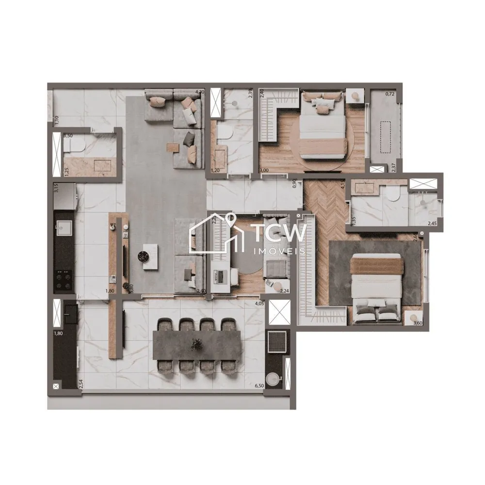 Apartamento, 2 quartos, 84 m² - Foto 8
