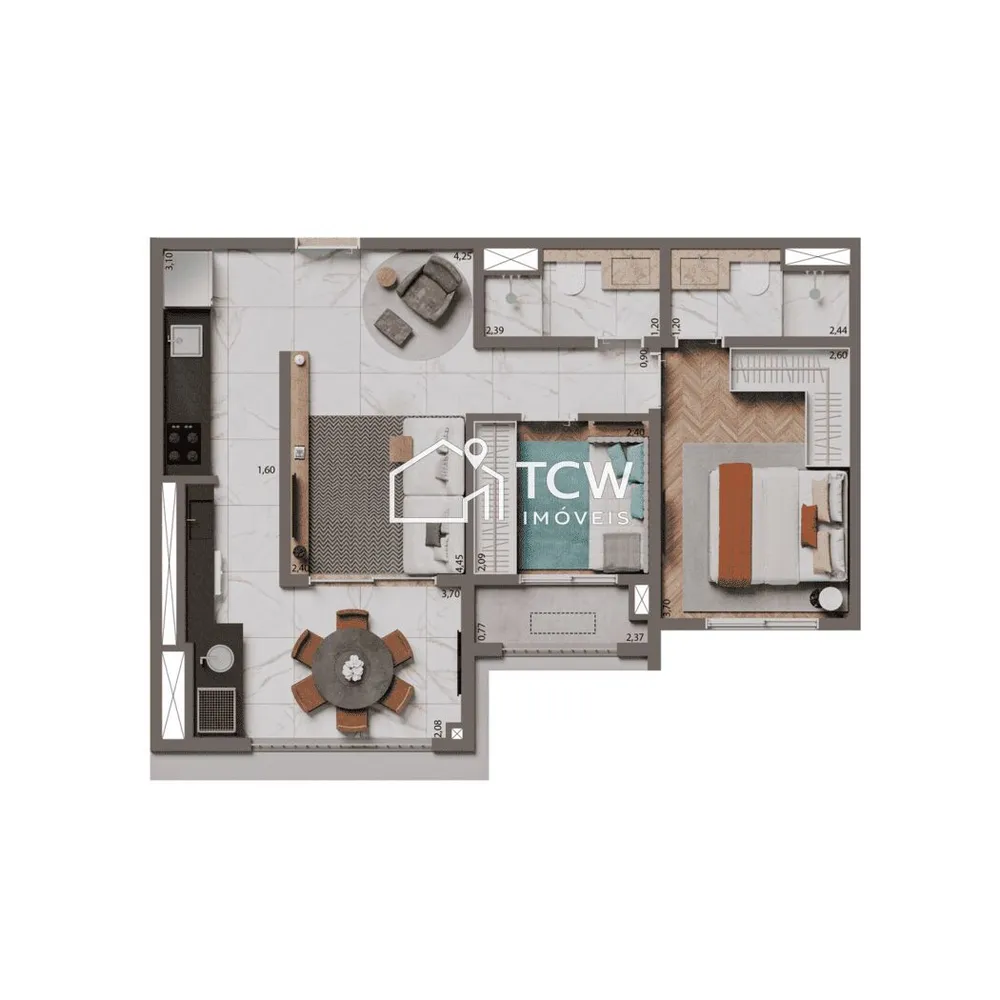 Apartamento, 2 quartos, 84 m² - Foto 10