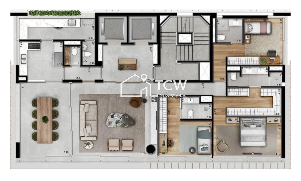 Apartamento, 3 quartos, 183 m² - Foto 5