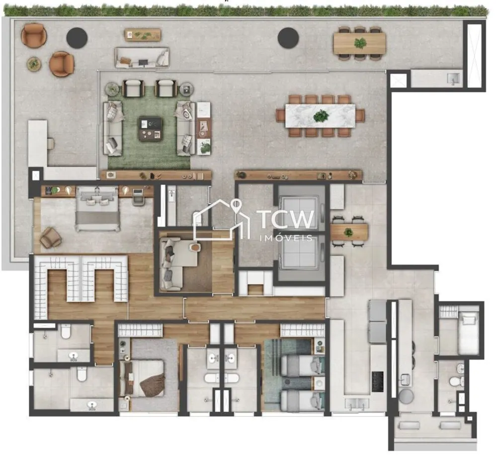 Apartamento, 3 quartos, 317 m² - Foto 4