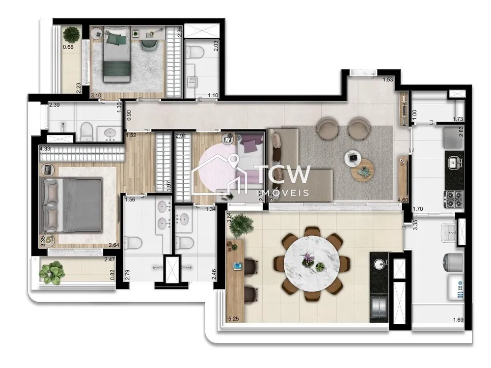 Apartamento, 3 quartos, 115 m² - Foto 7