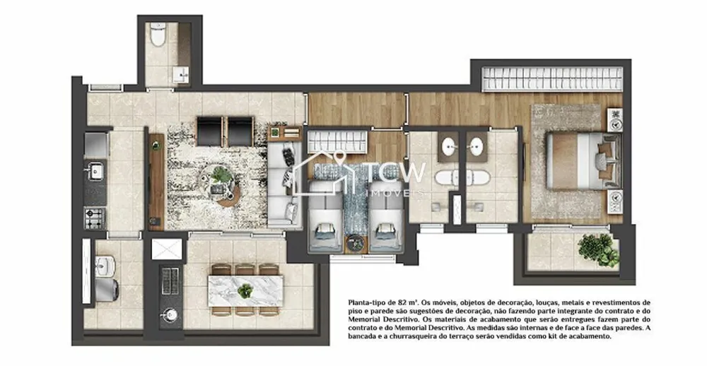 Apartamento, 2 quartos, 82 m² - Foto 10