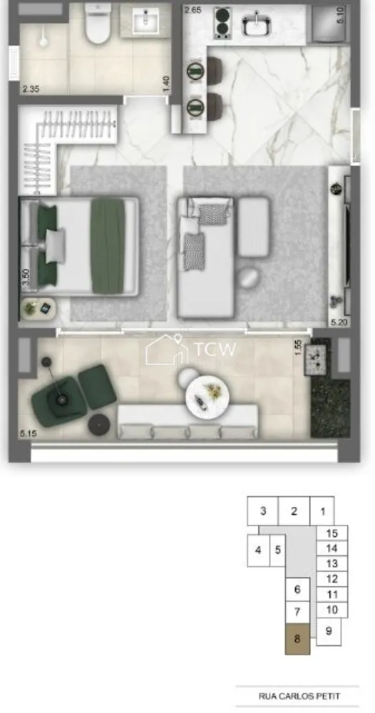 Apartamento, 1 quarto, 38 m² - Foto 6