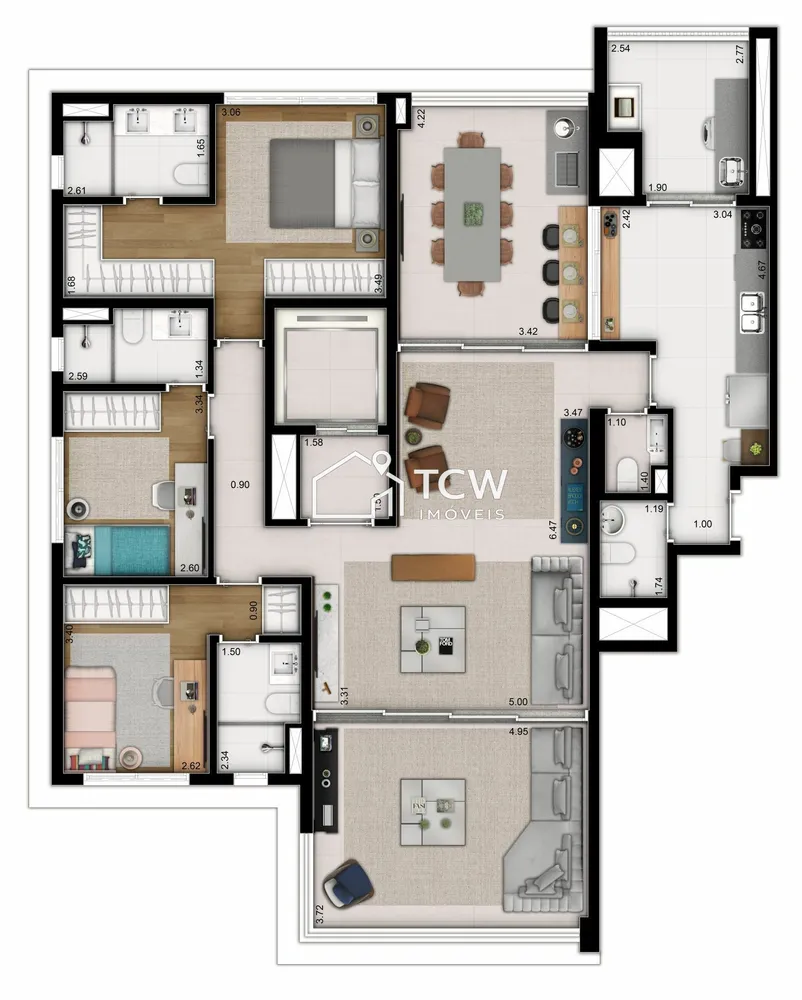 Apartamento, 3 quartos, 163 m² - Foto 8
