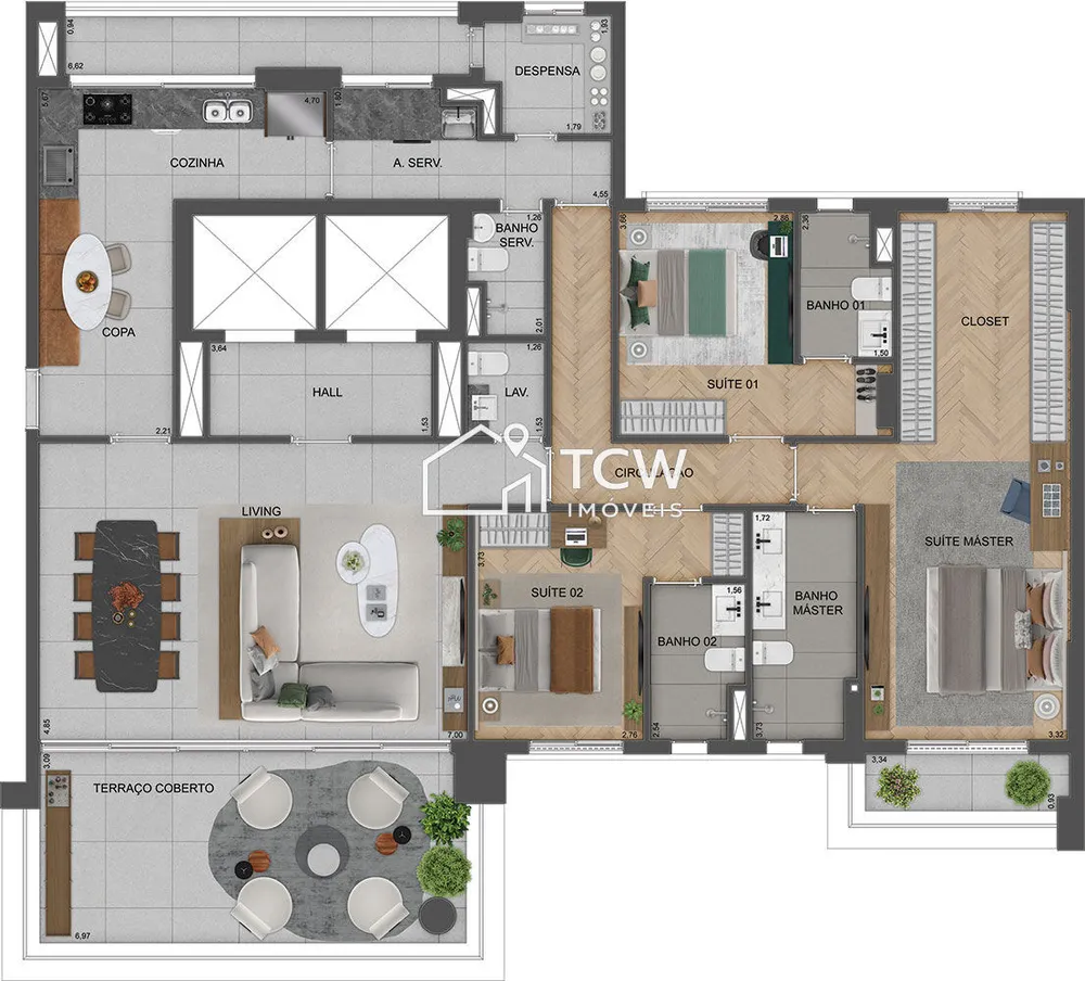 Apartamento, 3 quartos, 215 m² - Foto 11