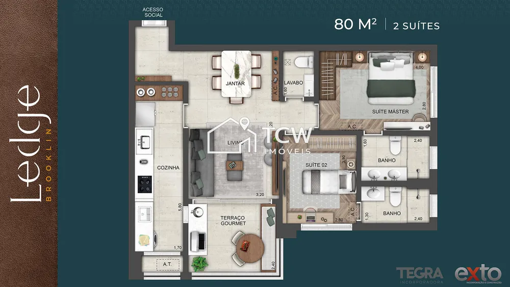 Apartamento, 2 quartos, 70 m² - Foto 6