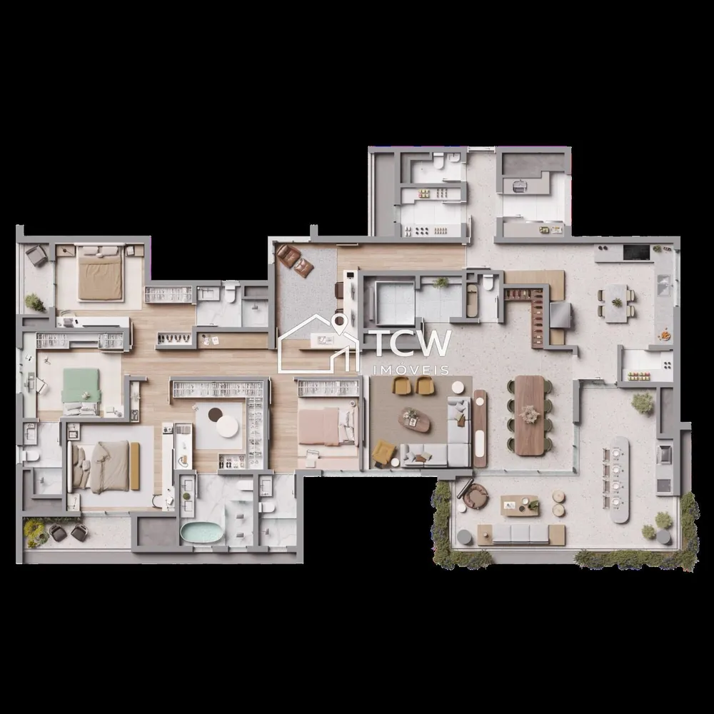 Apartamento, 4 quartos, 219 m² - Foto 2