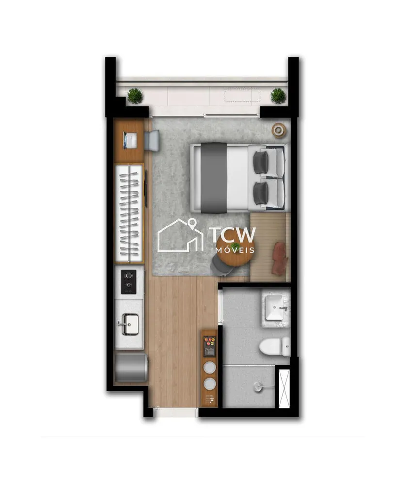 Apartamento, 1 quarto, 24 m² - Foto 7