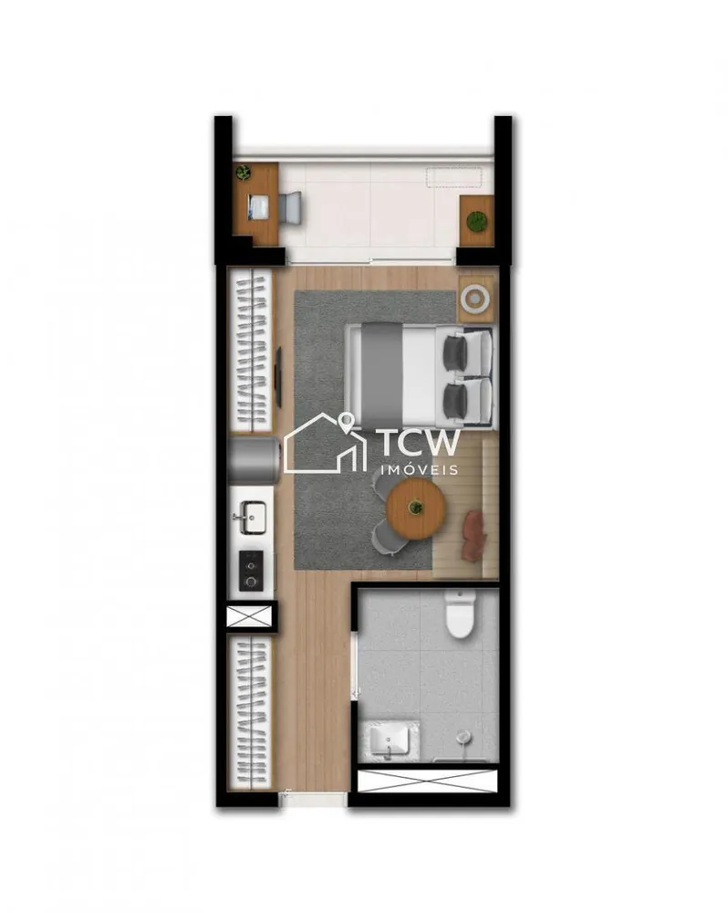 Apartamento, 1 quarto, 24 m² - Foto 3